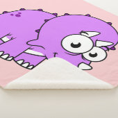 Schattigee illustratie van een Triceratops. Sherpa Deken (3/4)