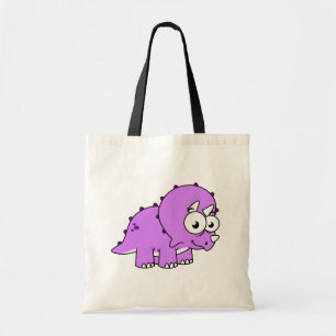 Schattigee illustratie van een Triceratops. Tote Bag