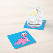 Schattigee illustratie van het monster van Loch Ne Kartonnen Onderzetters (Insitu)