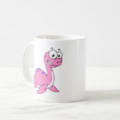 Schattigee illustratie van het monster van Loch Ne Koffiemok (Voorkant links)