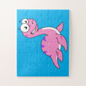 Schattigee illustratie van het monster van Loch Ne Legpuzzel (Verticaal)