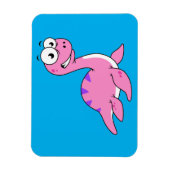 Schattigee illustratie van het monster van Loch Ne Magneet (Verticaal)