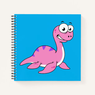 Schattigee illustratie van het monster van Loch Ne Notitieboek