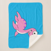 Schattigee illustratie van het monster van Loch Ne Sherpa Deken (Voorkant)