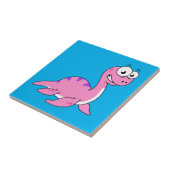 Schattigee illustratie van het monster van Loch Ne Tegeltje (Zijkant)