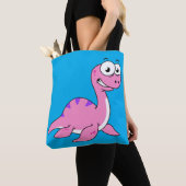 Schattigee illustratie van het monster van Loch Ne Tote Bag (Dichtbij)