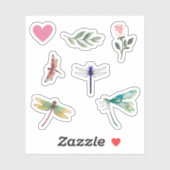 Schattigee illustraties van natuur voor scrapbooki sticker (Vel)