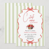 Schattigee in de Bushel eerste verjaardagsuitnodig Bedankkaart (Voorkant / Achterkant)