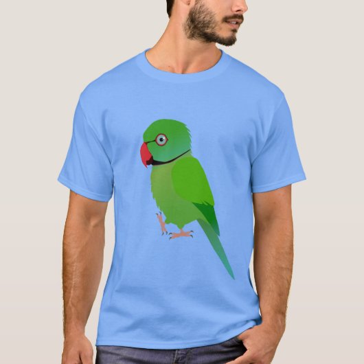 Schattigee Indiase ringneck parkiet T-shirt (Voorkant)