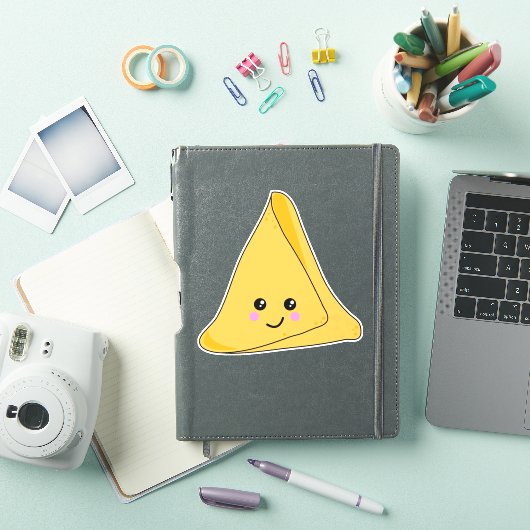 Schattigee Indiase Samosa Kawaii Karakter Sticker (iPad Cover)