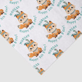 Schattigee Indiase vos, personaliseren naam & Verj Tissuepapier (Detail)