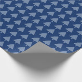 Schattigee Indigo Blue Winter Tree Waterverf Cadeaupapier (Hoek)