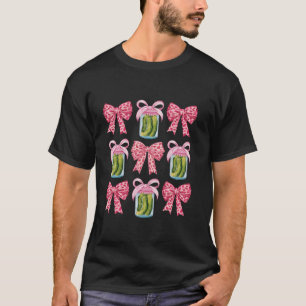 Schattigee Ingeblikte augurk Roze strik Coquette M T-shirt