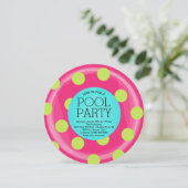 Schattigee Inner Tube Floatie Summer Pool Party Kaart (Staand voorkant)
