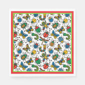 Schattigee insecten en insecten partij servet (Voorkant)