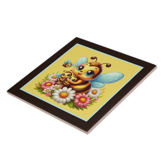 Schattigee insectenliefhebbers tegeltje (Zijkant)