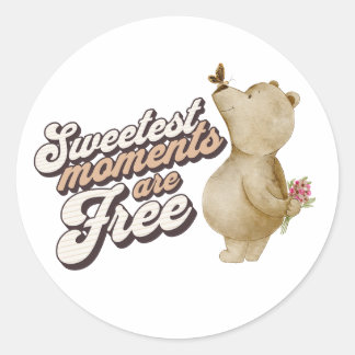 Schattigee inspiratie voor het leven ronde sticker