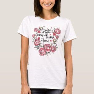 Schattigee inspiratiepositieve gedachten T-shirt