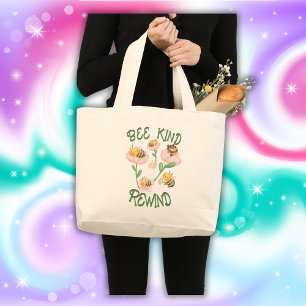 Schattigee Inspirerend Bijen Kind - Terugspoelen   Grote Tote Bag