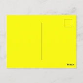 Schattigee Inspirerend Quote Print Geel Briefkaart (Achterkant)