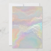 Schattigee iriserende faux gouden glitter kerst kaart (Achterkant)