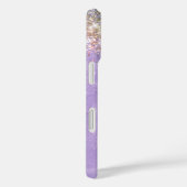 Schattigee iriserende lila paarse faux glitter mon Case-Mate iPhone case (Achterkant / Rechts)