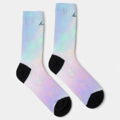 Schattigee iriserende stof sokken (Rechts)