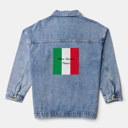 Schattigee Italiaanse prinses Denim Jacket (Achterkant)