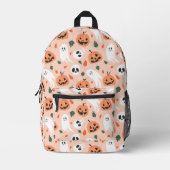 Schattigee Jack-O-Lantern & Ghost Pattern Bedrukte Rugzak (Voorkant)