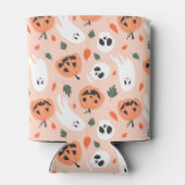 Schattigee Jack-O-Lantern & Ghost Pattern Blikjeskoeler (Achterkant)