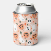 Schattigee Jack-O-Lantern & Ghost Pattern Blikjeskoeler (Blikje Achterkant)