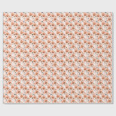 Schattigee Jack-O-Lantern & Ghost Pattern Cadeaupapier (Vlak)