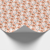 Schattigee Jack-O-Lantern & Ghost Pattern Cadeaupapier (Hoek)