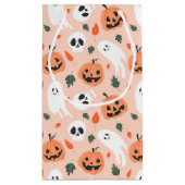Schattigee Jack-O-Lantern & Ghost Pattern Klein Cadeauzakje (Achterkant)