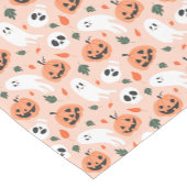 Schattigee Jack-O-Lantern & Ghost Pattern Korte Tafelloper (Hoek)