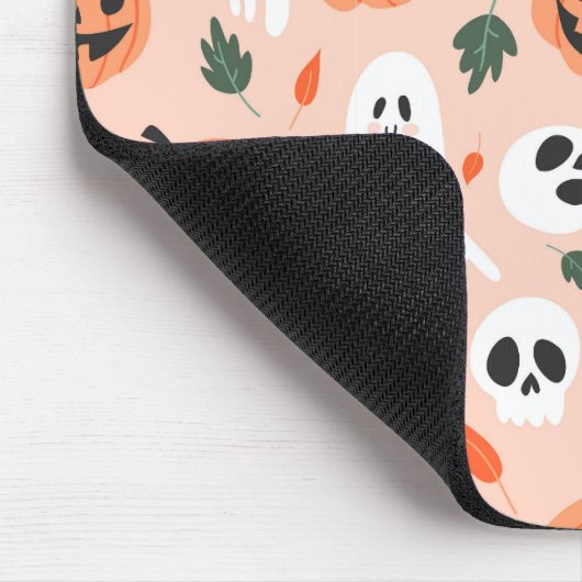 Schattigee Jack-O-Lantern & Ghost Pattern Muismat (Hoek)