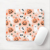 Schattigee Jack-O-Lantern & Ghost Pattern Muismat (Met muis)