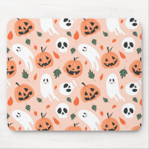 Schattigee Jack-O-Lantern & Ghost Pattern Muismat
