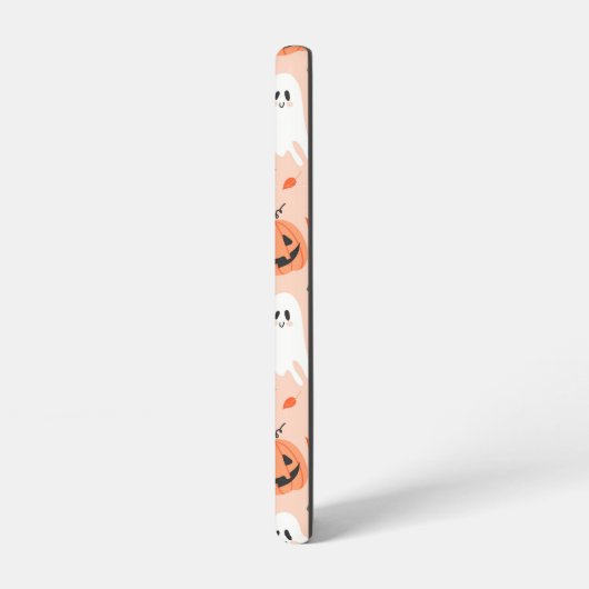 Schattigee Jack-O-Lantern & Ghost Pattern Samsung Galaxy Hoesje (Linkerkant)