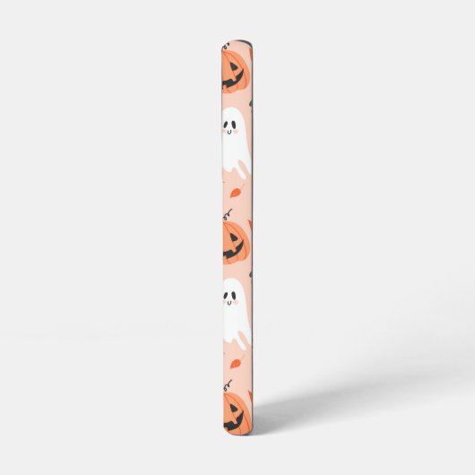 Schattigee Jack-O-Lantern & Ghost Pattern Samsung Galaxy Hoesje (Linkerkant)