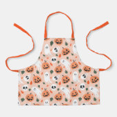 Schattigee Jack-O-Lantern & Ghost Pattern Schort (Voorkant)