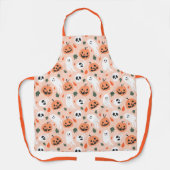 Schattigee Jack-O-Lantern & Ghost Pattern Schort (Voorkant)