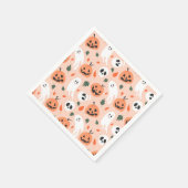 Schattigee Jack-O-Lantern & Ghost Pattern Servet (Hoek)