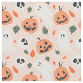 Schattigee Jack-O-Lantern & Ghost Pattern Stof (Close Up)
