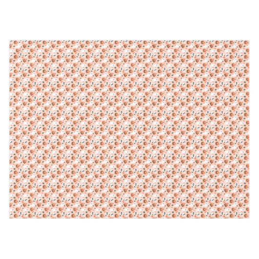 Schattigee Jack-O-Lantern & Ghost Pattern Tafelkleed (Voorkant (Horizontaal))