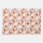 Schattigee Jack-O-Lantern & Ghost Pattern Theedoek (Horizontaal)