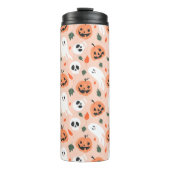 Schattigee Jack-O-Lantern & Ghost Pattern Thermosbeker (Voorkant)