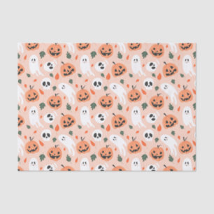Schattigee Jack-O-Lantern & Ghost Pattern Tissuepapier