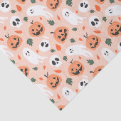 Schattigee Jack-O-Lantern & Ghost Pattern Tissuepapier (Detail)