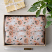 Schattigee Jack-O-Lantern & Ghost Pattern Tissuepapier (Geschenk)